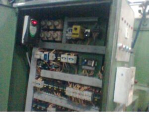 VFD fitted in Control Panel to Synchronise main motor, doffer and Calender Roller